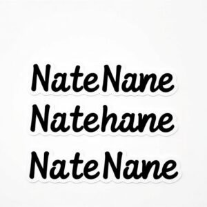 Name stickers